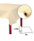 5 PROnappe Tischdecke creme 1,2 x 6,0 m